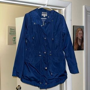 Blue Raincoat Spring Coat